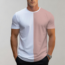 Stefan - T-shirt för män färgblock
